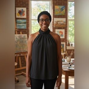 H&M Stylish Black Top